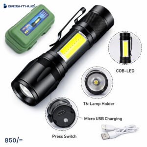 Rechargeable LED Torch Light | Giorelite USB Flashlight