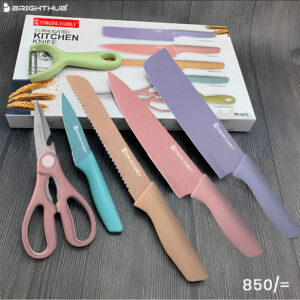 Colorful Kitchen Knife Set 6 PCS | Non-Stick Stainless Steel Knives