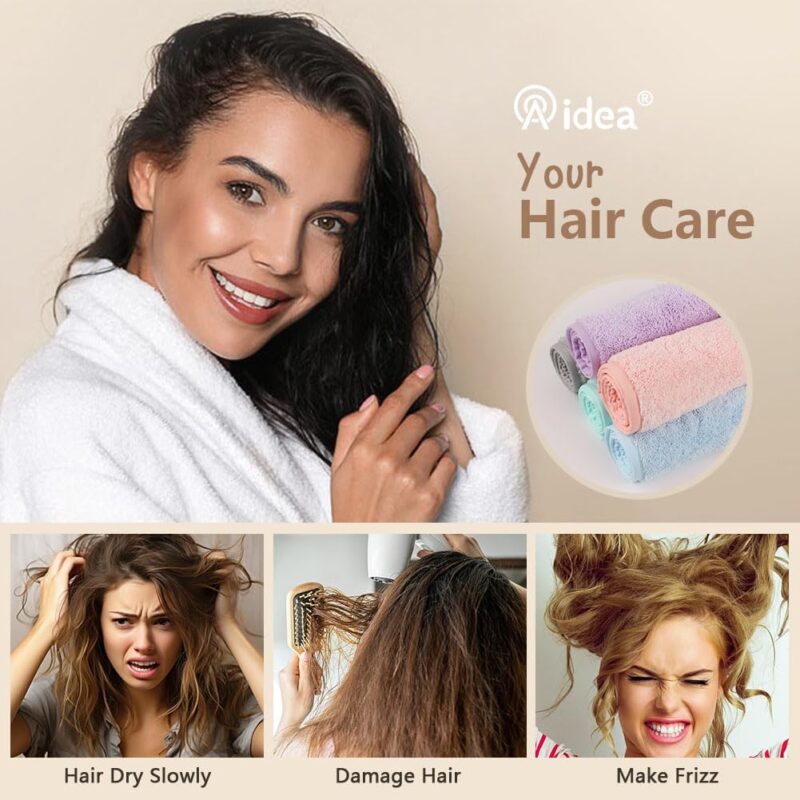 Microfiber Hair Towel Wrap – Super Absorbent & Quick Drying