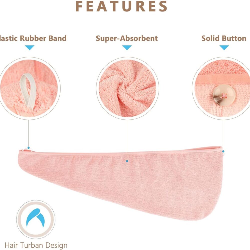 Microfiber Hair Towel Wrap – Super Absorbent & Quick Drying