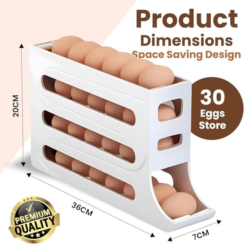 4 Layer Rolling Egg Rack