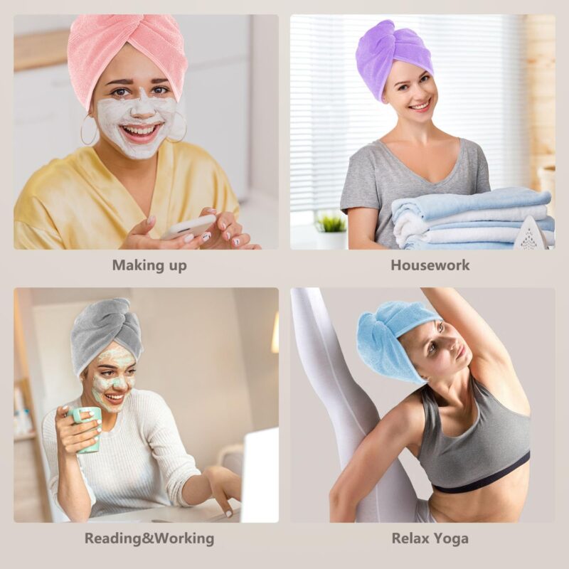 Microfiber Hair Towel Wrap – Super Absorbent & Quick Drying