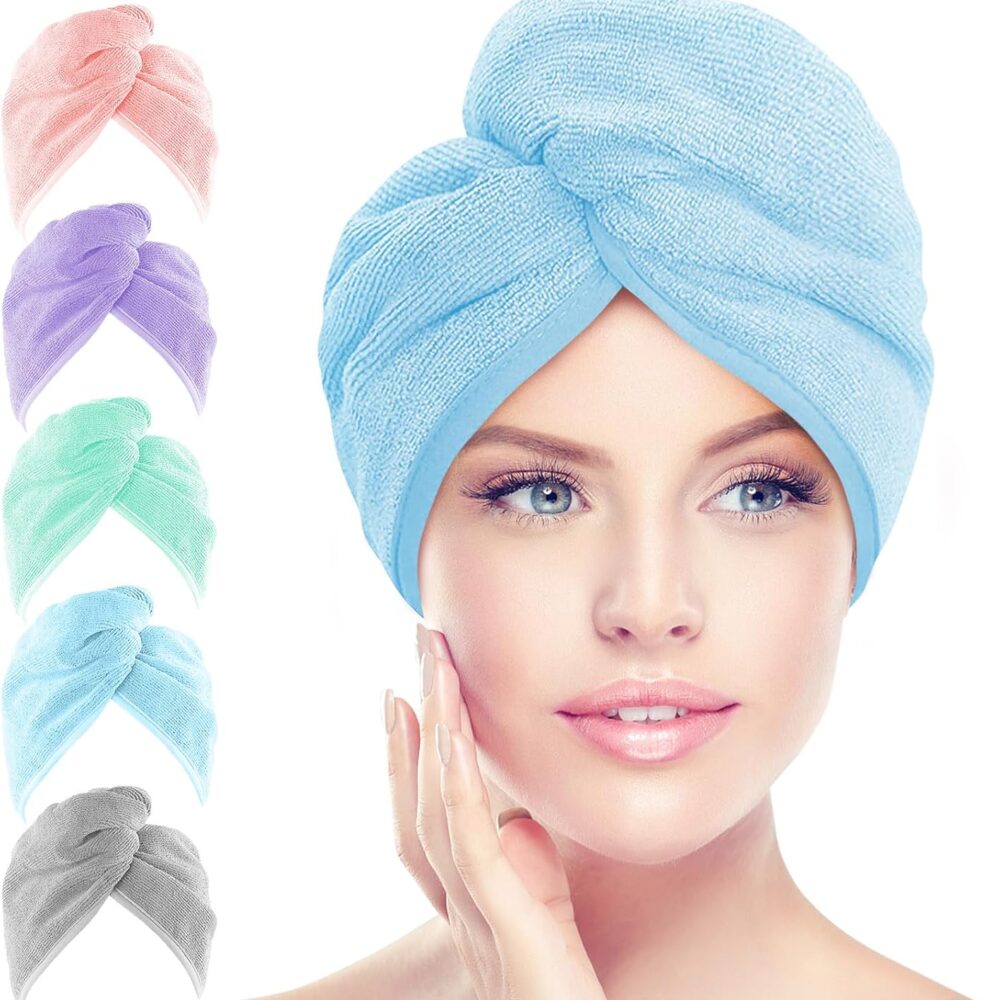Microfiber Hair Towel Wrap – Super Absorbent & Quick Drying