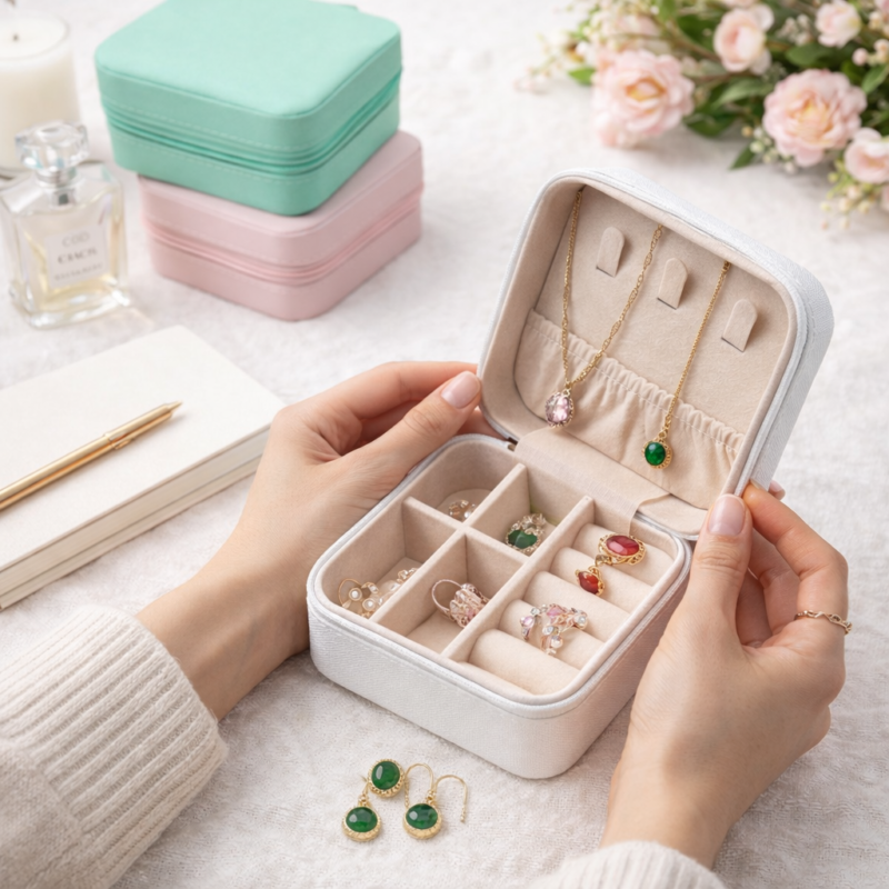 Travel Jewelry Box Organizer