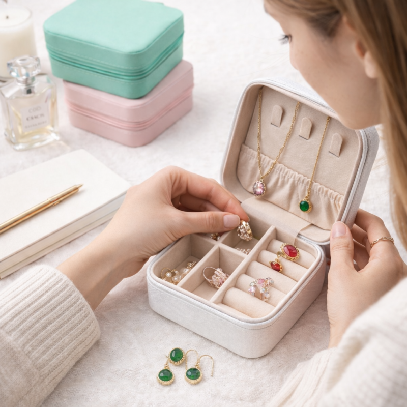 Travel Jewelry Box Organizer