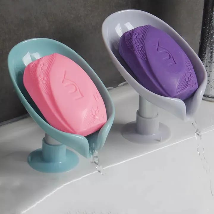 1 pcs Leaf Soap Dish with Drainage