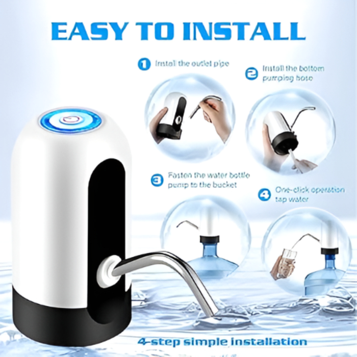 1 Pcs Electric Water Dispenser – USB Rechargeable Pump for Bottles