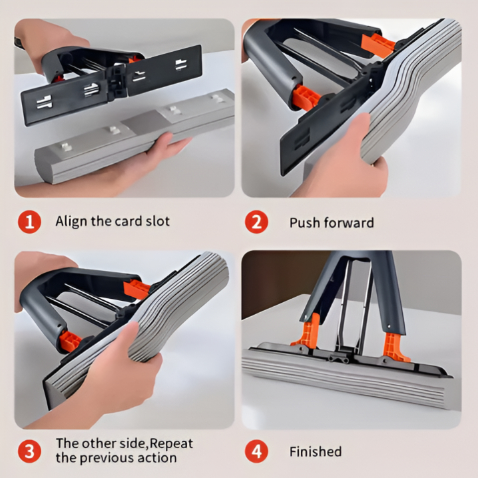 Squeeze Mop – Self-Wringing Sponge Mop 1pcs