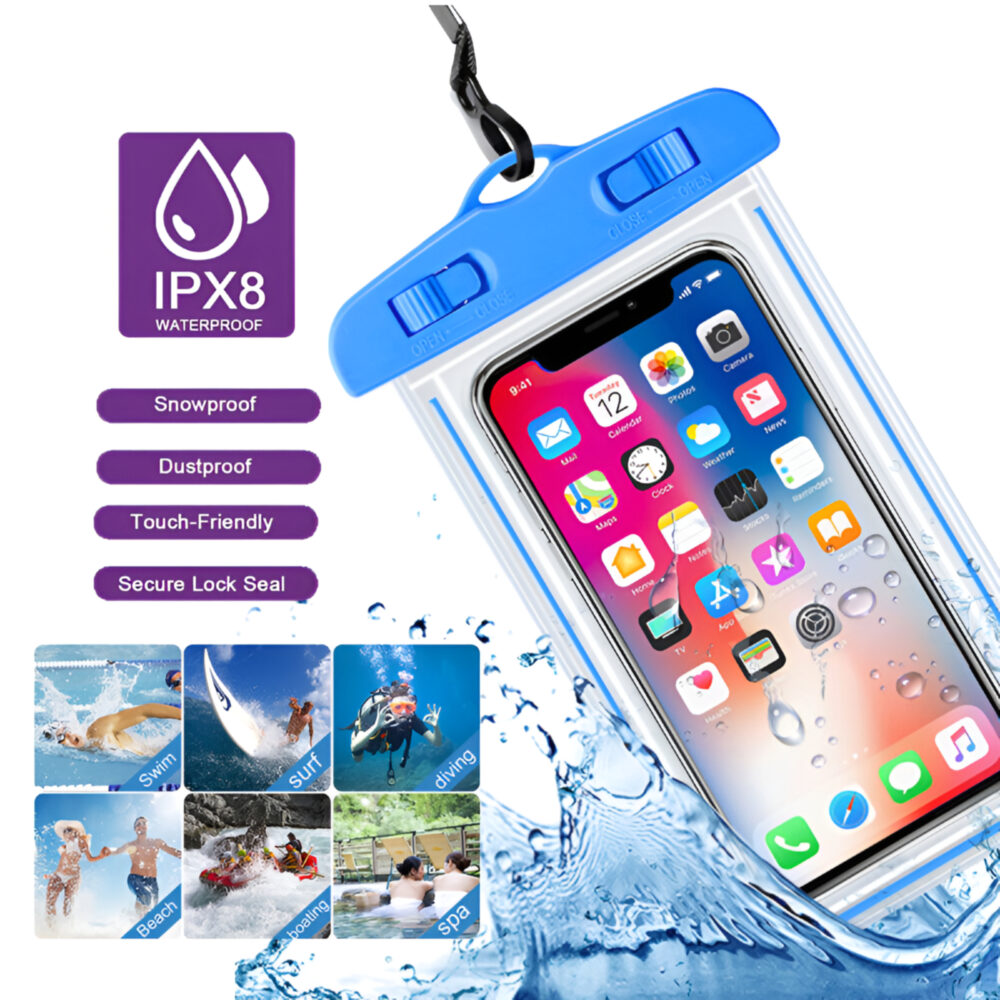 1Pcs Waterproof Phone Pouch – Touch-Friendly Case