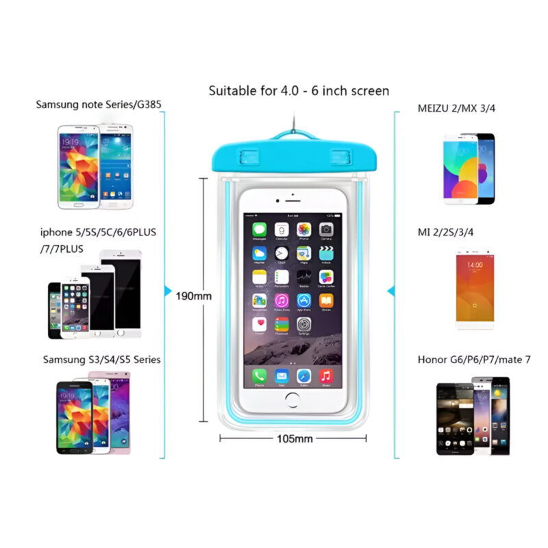 1Pcs Waterproof Phone Pouch – Touch-Friendly Case