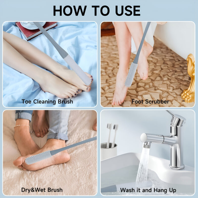 Silicone Foot Care Brush – Toe Cleaner(1pc)