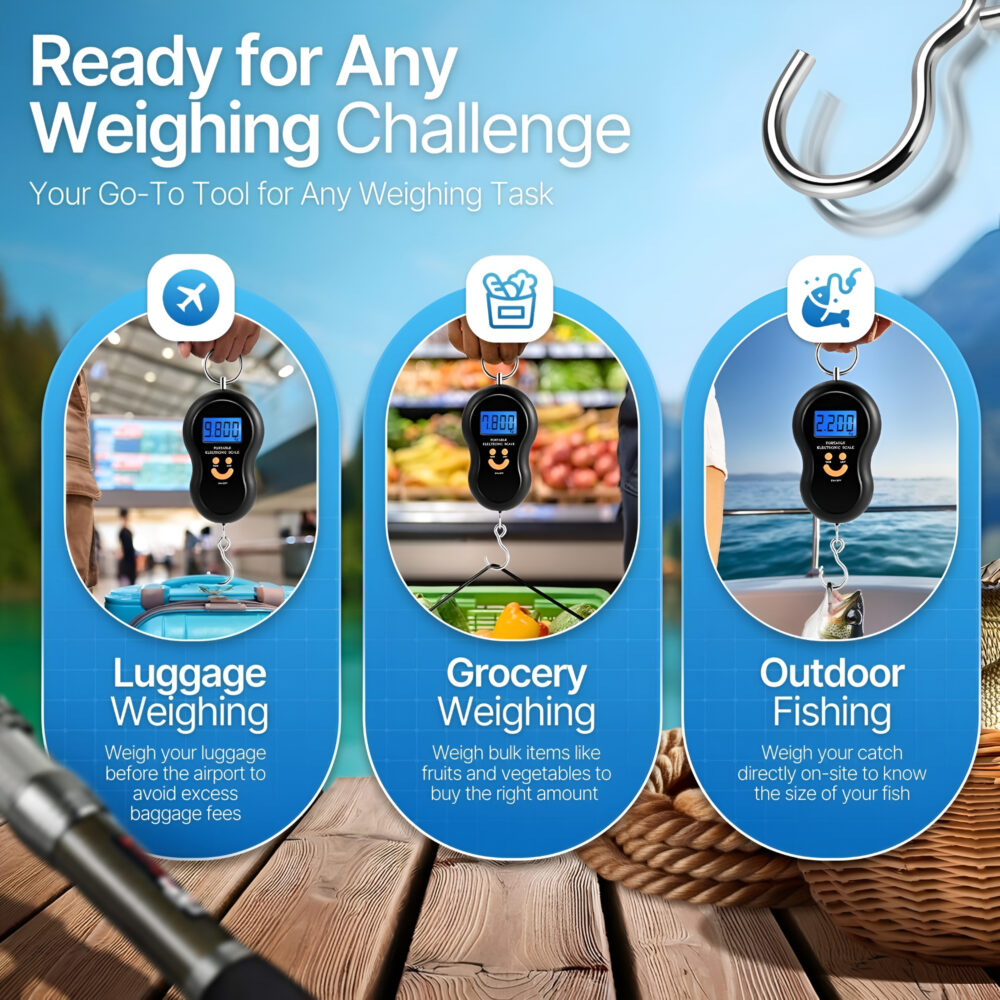 Digital Hanging Scale – for Luggage (1pc)