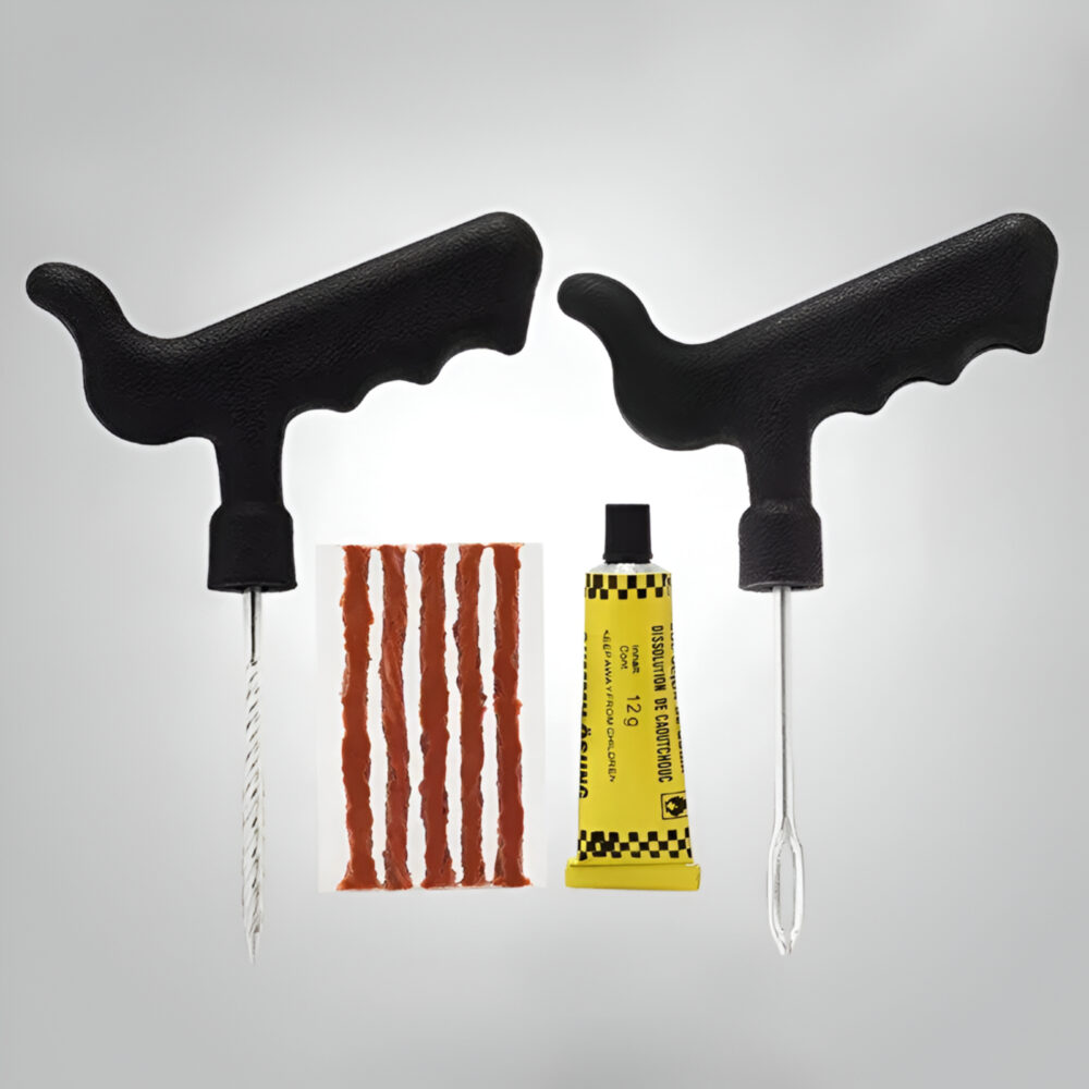 Web_Photo_Editor (51) 1 set Tubeless Tire Repair Kit – Emergency Puncture Plug Set for Cars & Bikes