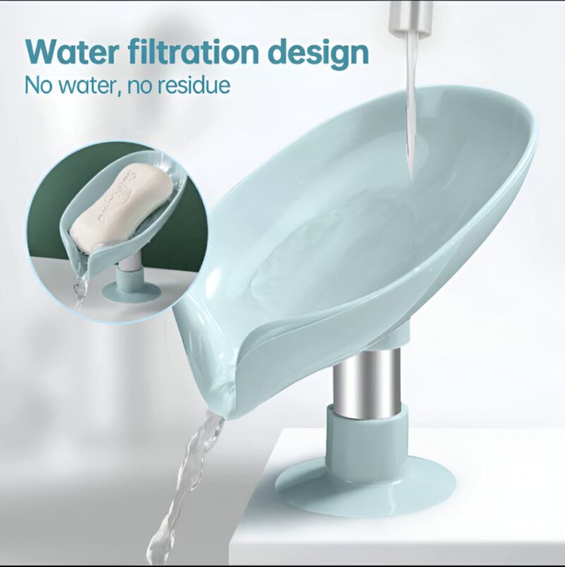 1 pcs Leaf Soap Dish with Drainage