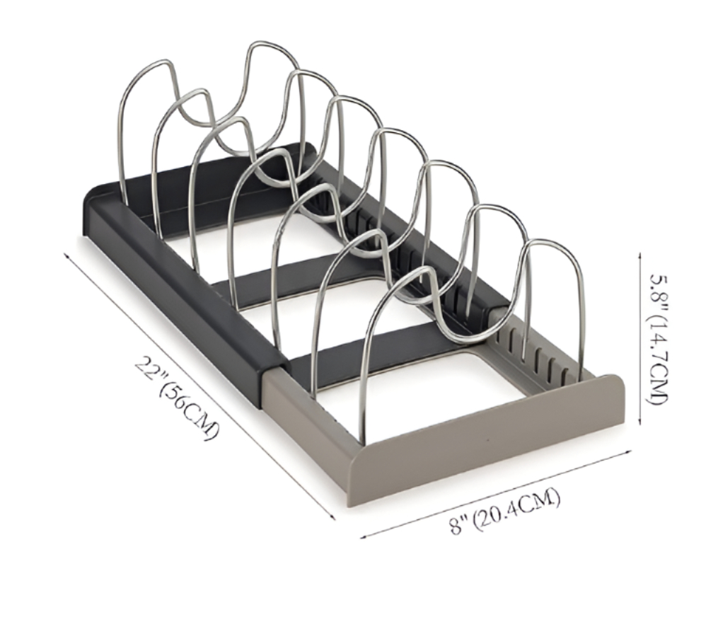 Web_Photo_Editor (74) 1 pcs Adjustable Pot Lid Organizer Rack