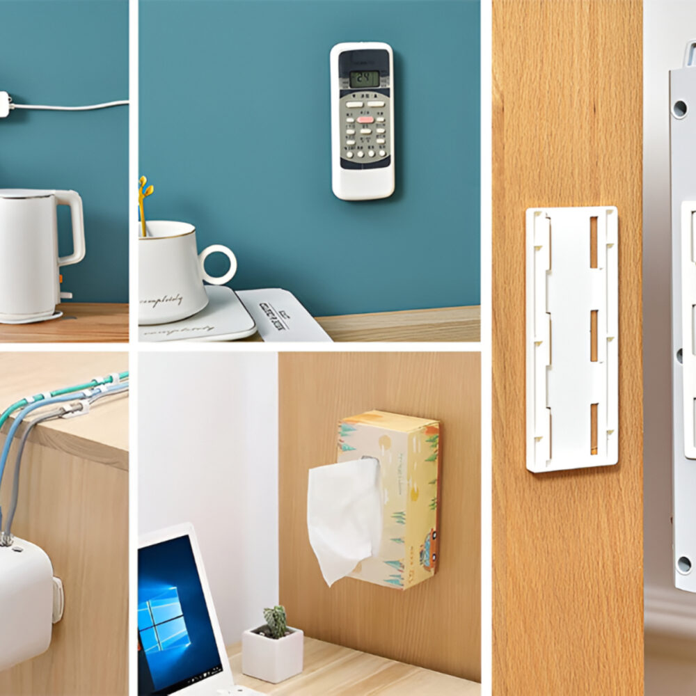 Web_Photo_Editor (90) 1 Pcs Power Strip Holder – Adhesive Bracket Set