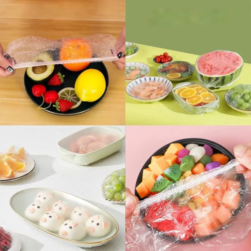 food cover polythene 100pcs Food Wrap Sheet Pack – Disposable