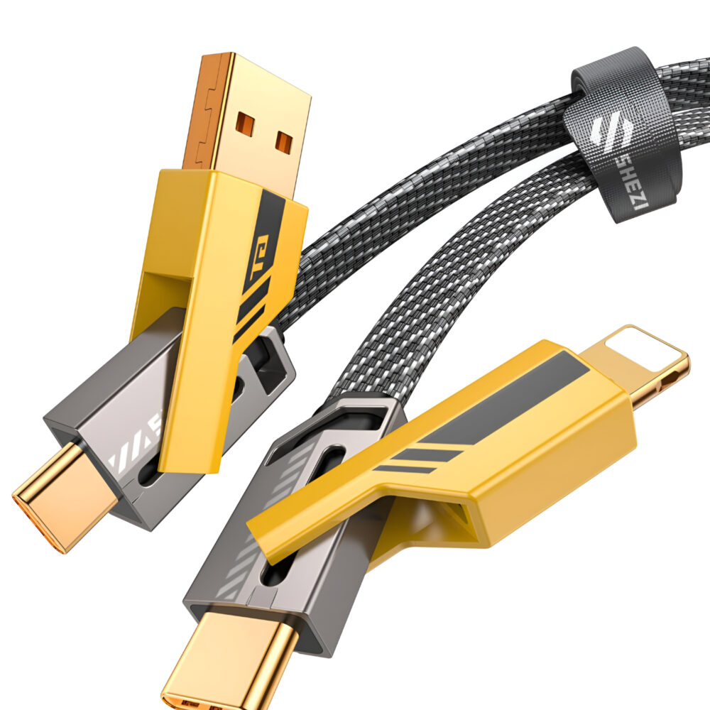 -in-1 Fast Charging Cable – USB-C, Lightning, Micro USB, USB-A